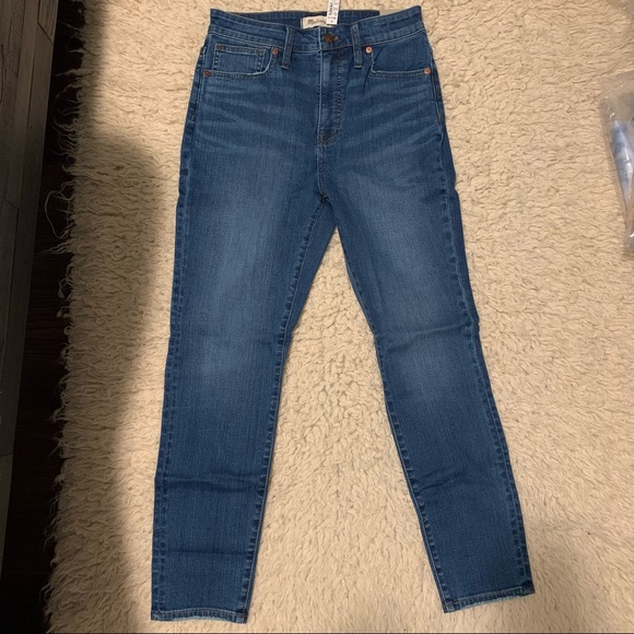 Madewell curvy high waist skinny crop denim jeans NEW - Picture 2 of 6